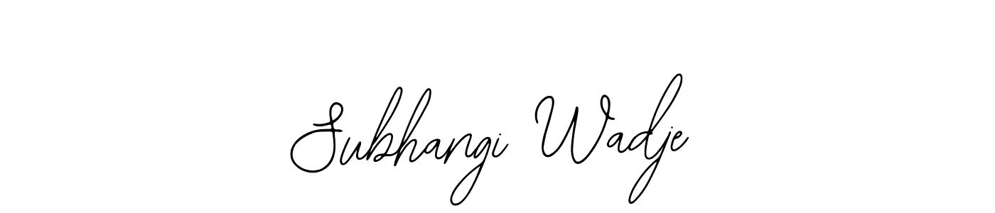 How to Draw Subhangi Wadje signature style? Bearetta-2O07w is a latest design signature styles for name Subhangi Wadje. Subhangi Wadje signature style 12 images and pictures png