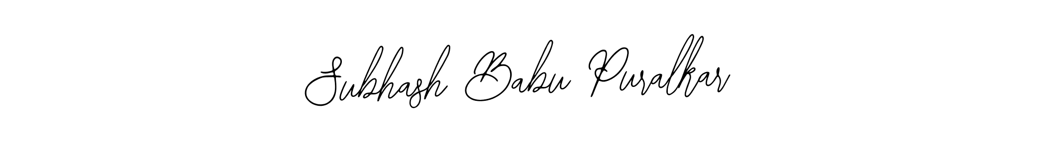 You can use this online signature creator to create a handwritten signature for the name Subhash Babu Puralkar. This is the best online autograph maker. Subhash Babu Puralkar signature style 12 images and pictures png