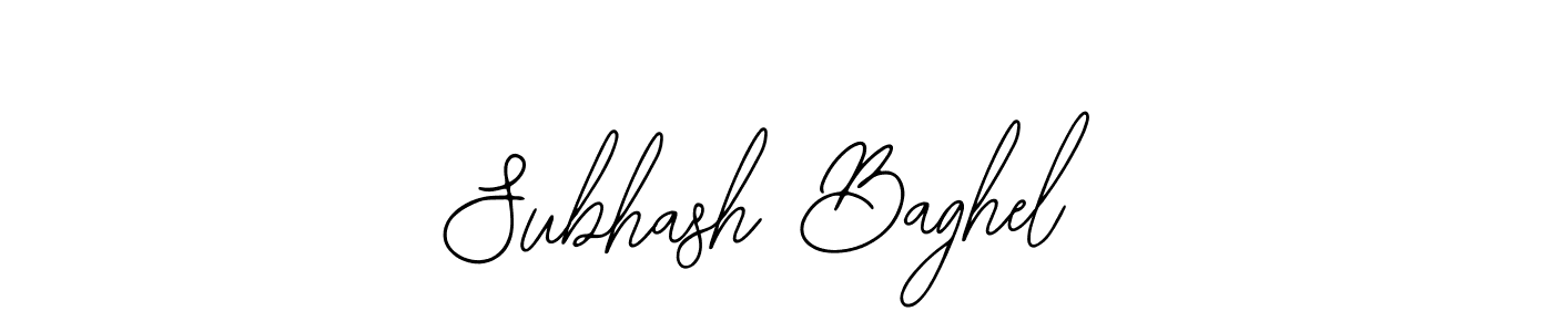 You should practise on your own different ways (Bearetta-2O07w) to write your name (Subhash Baghel) in signature. don't let someone else do it for you. Subhash Baghel signature style 12 images and pictures png