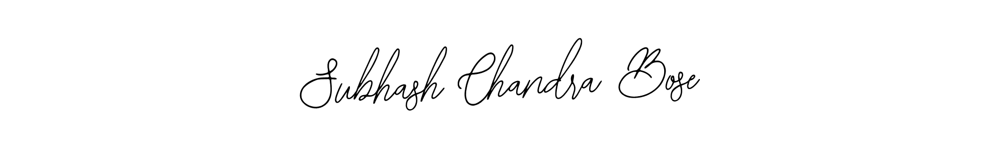 Design your own signature with our free online signature maker. With this signature software, you can create a handwritten (Bearetta-2O07w) signature for name Subhash Chandra Bose. Subhash Chandra Bose signature style 12 images and pictures png