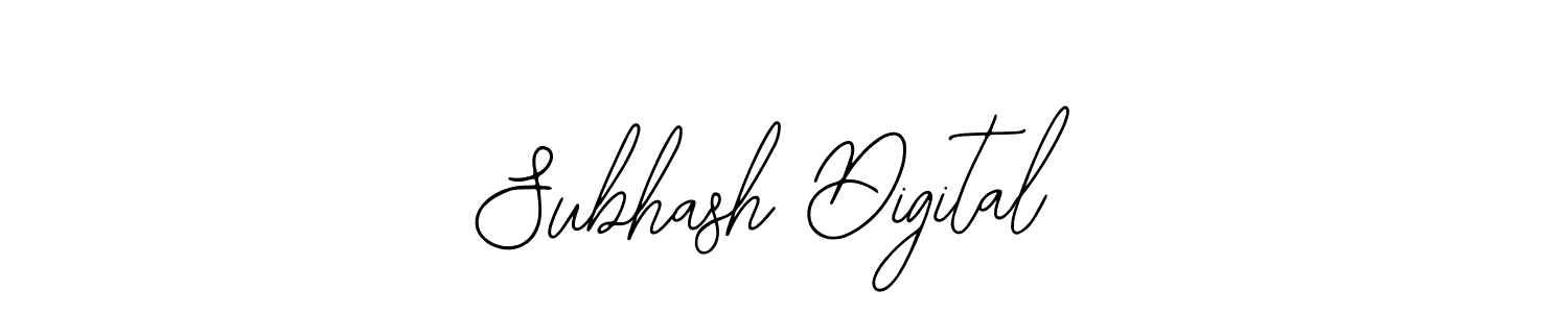 You should practise on your own different ways (Bearetta-2O07w) to write your name (Subhash Digital) in signature. don't let someone else do it for you. Subhash Digital signature style 12 images and pictures png