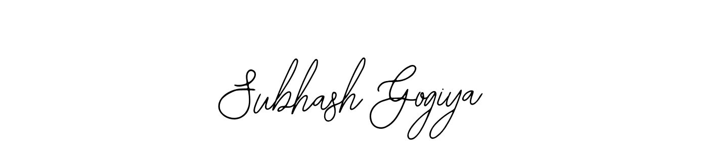You can use this online signature creator to create a handwritten signature for the name Subhash Gogiya. This is the best online autograph maker. Subhash Gogiya signature style 12 images and pictures png