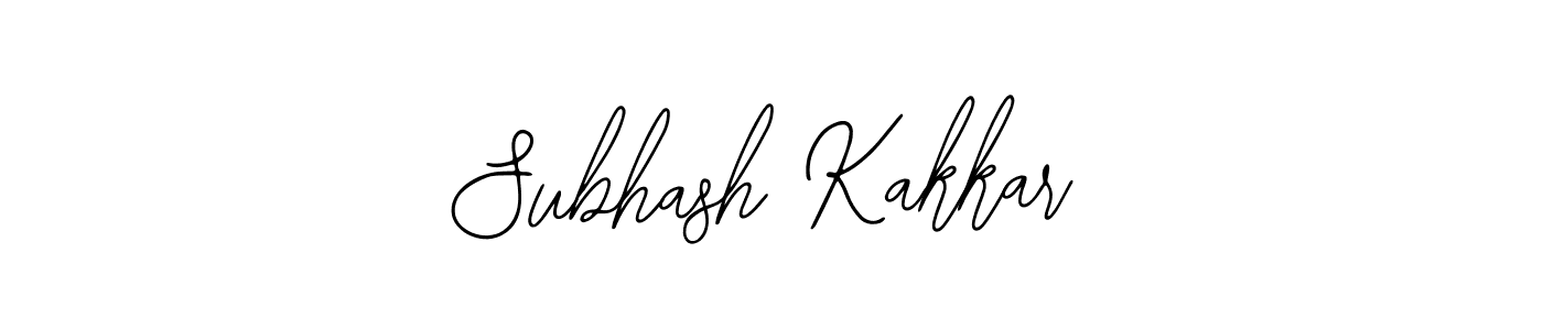 You should practise on your own different ways (Bearetta-2O07w) to write your name (Subhash Kakkar) in signature. don't let someone else do it for you. Subhash Kakkar signature style 12 images and pictures png