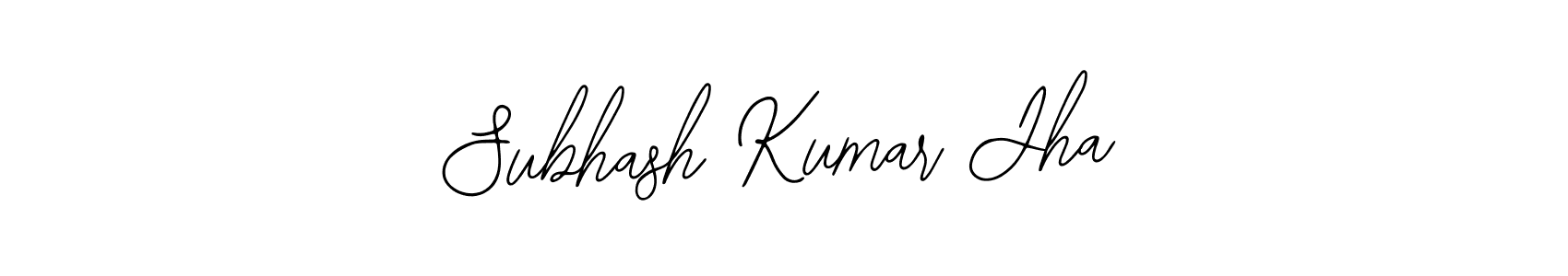 How to make Subhash Kumar Jha name signature. Use Bearetta-2O07w style for creating short signs online. This is the latest handwritten sign. Subhash Kumar Jha signature style 12 images and pictures png