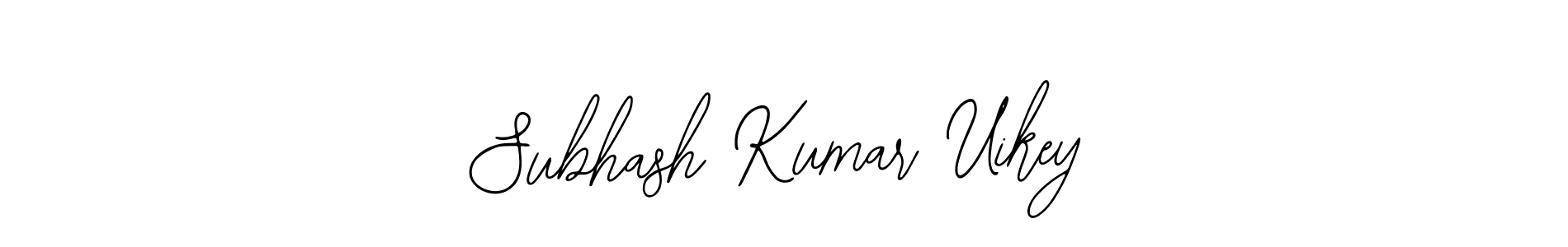 You should practise on your own different ways (Bearetta-2O07w) to write your name (Subhash Kumar Uikey) in signature. don't let someone else do it for you. Subhash Kumar Uikey signature style 12 images and pictures png