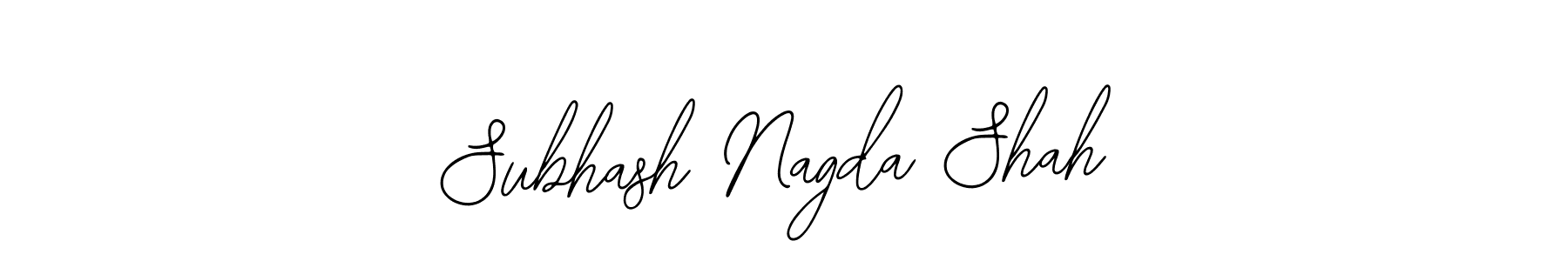 Also You can easily find your signature by using the search form. We will create Subhash Nagda Shah name handwritten signature images for you free of cost using Bearetta-2O07w sign style. Subhash Nagda Shah signature style 12 images and pictures png