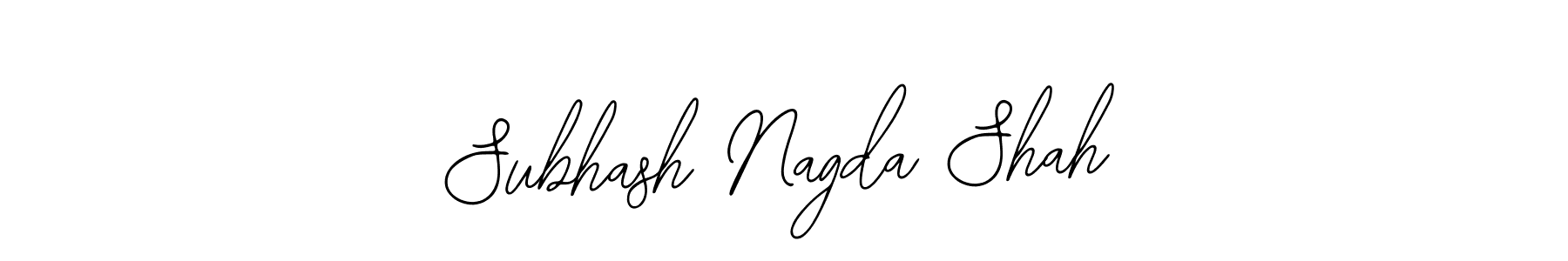 Also You can easily find your signature by using the search form. We will create Subhash Nagda Shah name handwritten signature images for you free of cost using Bearetta-2O07w sign style. Subhash Nagda Shah signature style 12 images and pictures png