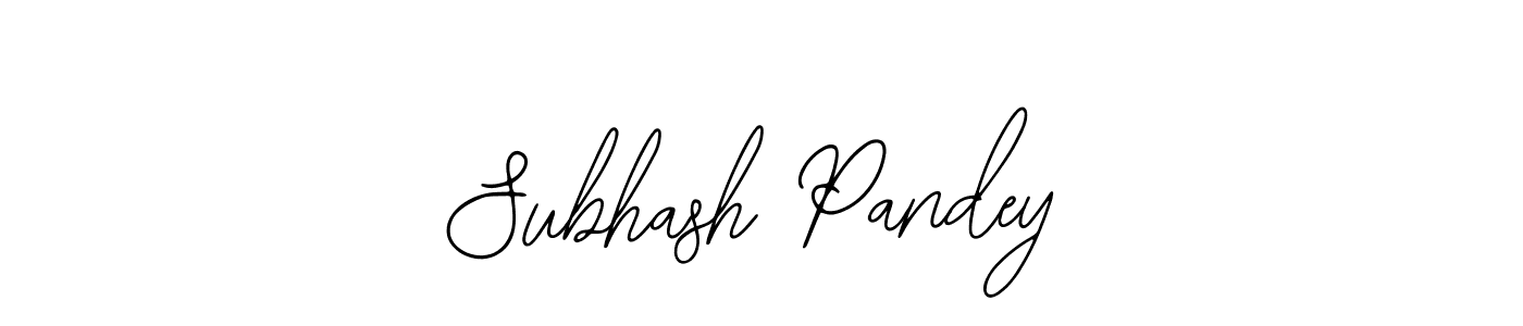 Make a beautiful signature design for name Subhash Pandey. Use this online signature maker to create a handwritten signature for free. Subhash Pandey signature style 12 images and pictures png