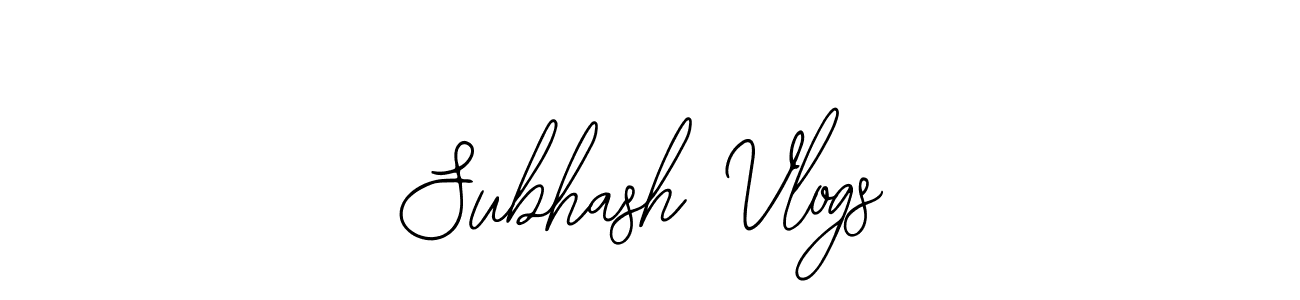 Similarly Bearetta-2O07w is the best handwritten signature design. Signature creator online .You can use it as an online autograph creator for name Subhash Vlogs. Subhash Vlogs signature style 12 images and pictures png