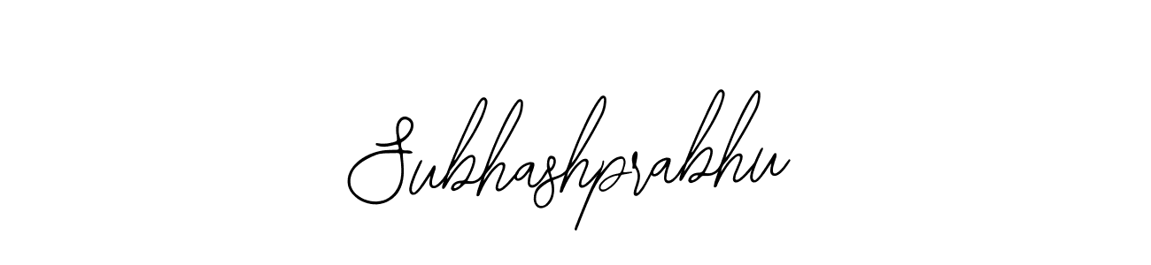 Design your own signature with our free online signature maker. With this signature software, you can create a handwritten (Bearetta-2O07w) signature for name Subhashprabhu. Subhashprabhu signature style 12 images and pictures png