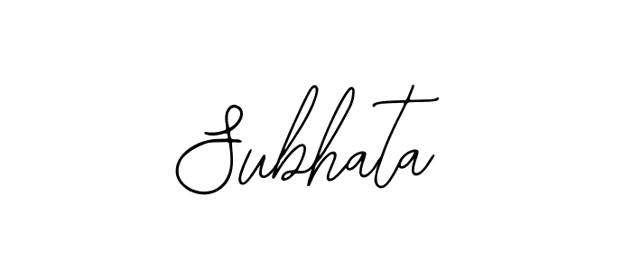 Use a signature maker to create a handwritten signature online. With this signature software, you can design (Bearetta-2O07w) your own signature for name Subhata. Subhata signature style 12 images and pictures png