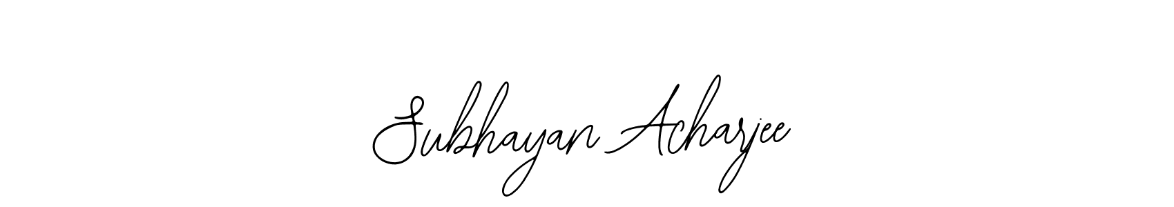 Design your own signature with our free online signature maker. With this signature software, you can create a handwritten (Bearetta-2O07w) signature for name Subhayan Acharjee. Subhayan Acharjee signature style 12 images and pictures png