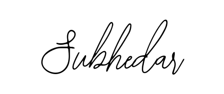 Discover the perfect balance of readability and style for Subhedar with Bearetta-2O07w font. Create your dream signature today. Subhedar signature style 12 images and pictures png