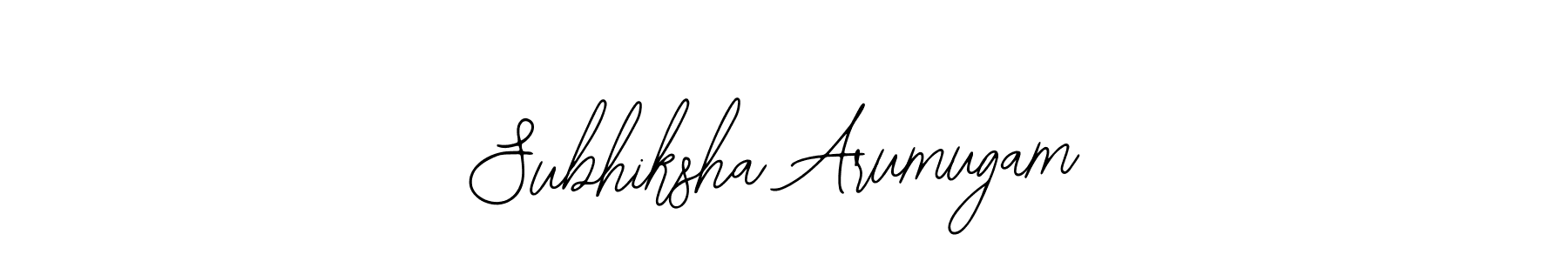 You should practise on your own different ways (Bearetta-2O07w) to write your name (Subhiksha Arumugam) in signature. don't let someone else do it for you. Subhiksha Arumugam signature style 12 images and pictures png