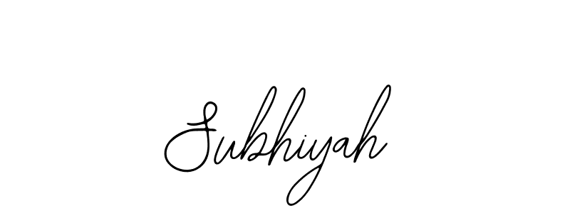 How to make Subhiyah signature? Bearetta-2O07w is a professional autograph style. Create handwritten signature for Subhiyah name. Subhiyah signature style 12 images and pictures png