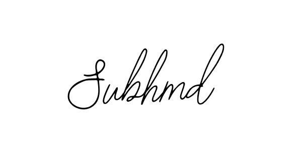 Design your own signature with our free online signature maker. With this signature software, you can create a handwritten (Bearetta-2O07w) signature for name Subhmd. Subhmd signature style 12 images and pictures png