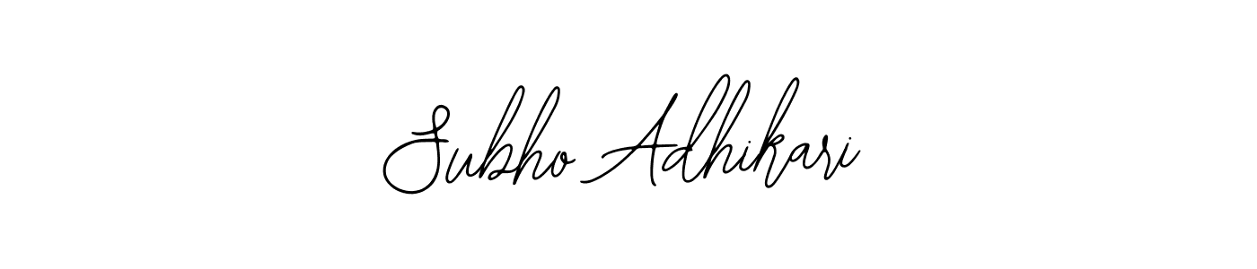 Subho Adhikari stylish signature style. Best Handwritten Sign (Bearetta-2O07w) for my name. Handwritten Signature Collection Ideas for my name Subho Adhikari. Subho Adhikari signature style 12 images and pictures png