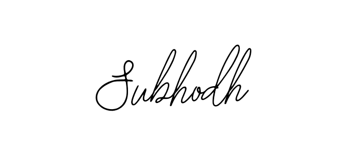 The best way (Bearetta-2O07w) to make a short signature is to pick only two or three words in your name. The name Subhodh include a total of six letters. For converting this name. Subhodh signature style 12 images and pictures png