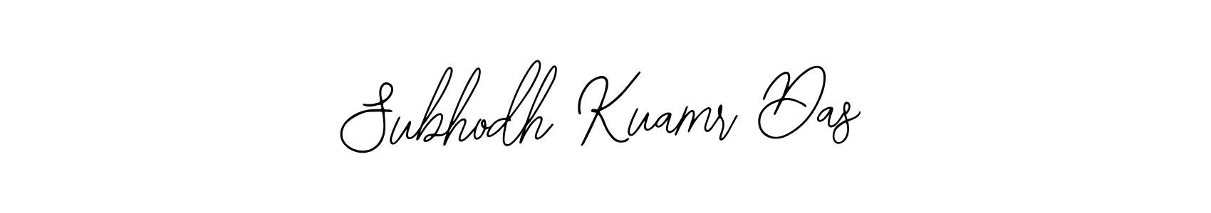 The best way (Bearetta-2O07w) to make a short signature is to pick only two or three words in your name. The name Subhodh Kuamr Das include a total of six letters. For converting this name. Subhodh Kuamr Das signature style 12 images and pictures png