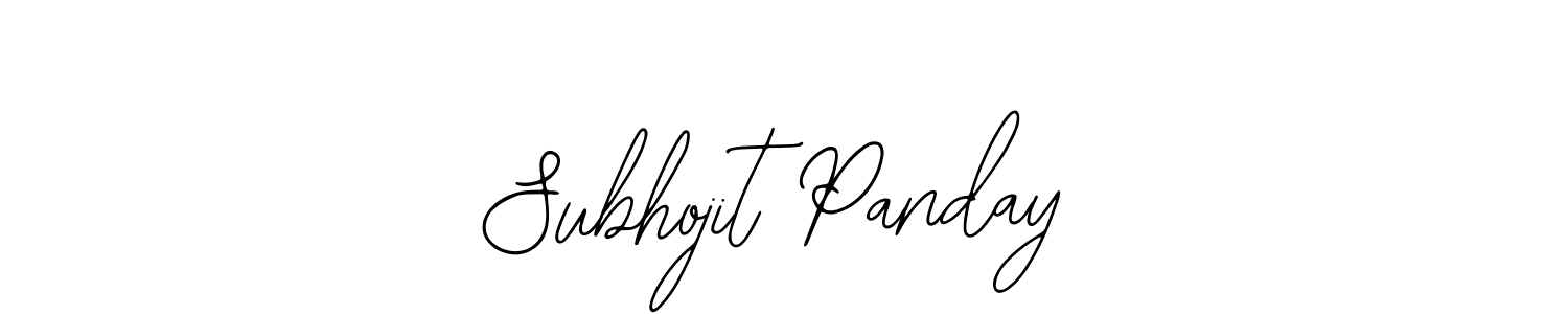 Use a signature maker to create a handwritten signature online. With this signature software, you can design (Bearetta-2O07w) your own signature for name Subhojit Panday. Subhojit Panday signature style 12 images and pictures png