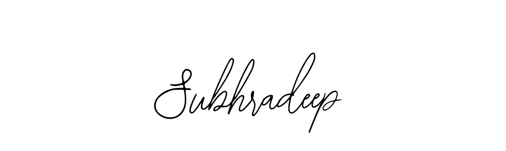 How to make Subhradeep signature? Bearetta-2O07w is a professional autograph style. Create handwritten signature for Subhradeep name. Subhradeep signature style 12 images and pictures png