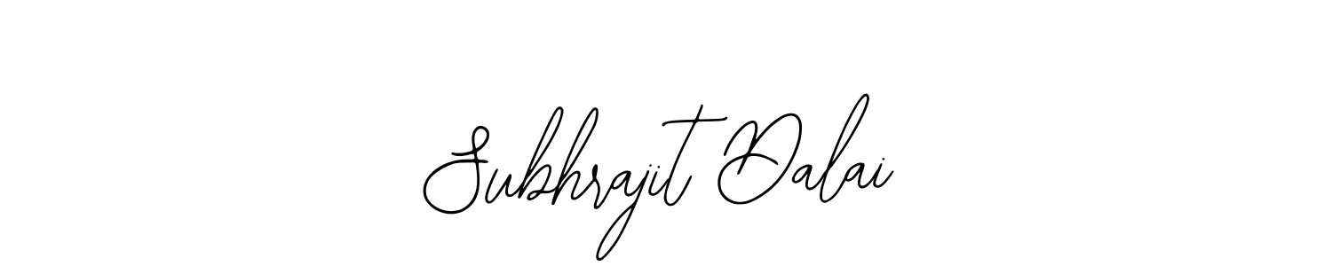 The best way (Bearetta-2O07w) to make a short signature is to pick only two or three words in your name. The name Subhrajit Dalai include a total of six letters. For converting this name. Subhrajit Dalai signature style 12 images and pictures png