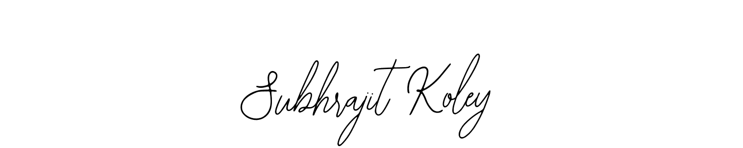 How to make Subhrajit Koley signature? Bearetta-2O07w is a professional autograph style. Create handwritten signature for Subhrajit Koley name. Subhrajit Koley signature style 12 images and pictures png