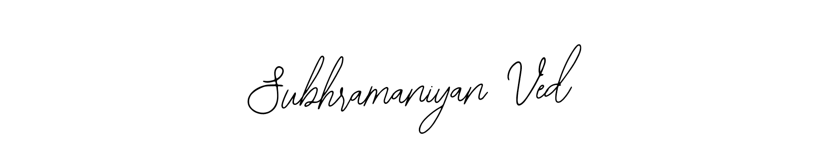 Create a beautiful signature design for name Subhramaniyan Ved. With this signature (Bearetta-2O07w) fonts, you can make a handwritten signature for free. Subhramaniyan Ved signature style 12 images and pictures png