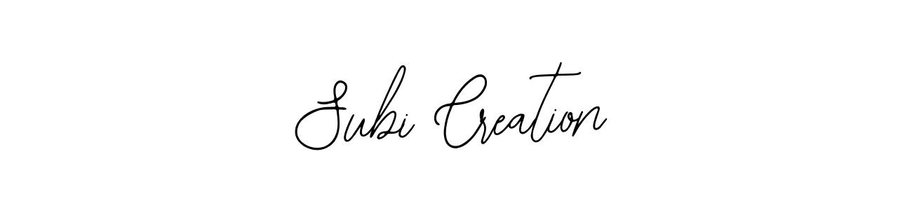 Subi Creation stylish signature style. Best Handwritten Sign (Bearetta-2O07w) for my name. Handwritten Signature Collection Ideas for my name Subi Creation. Subi Creation signature style 12 images and pictures png
