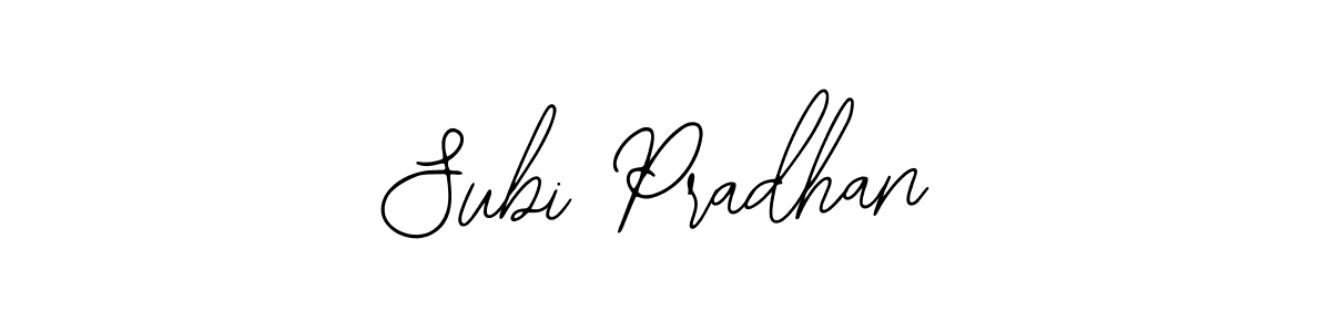 How to Draw Subi Pradhan signature style? Bearetta-2O07w is a latest design signature styles for name Subi Pradhan. Subi Pradhan signature style 12 images and pictures png
