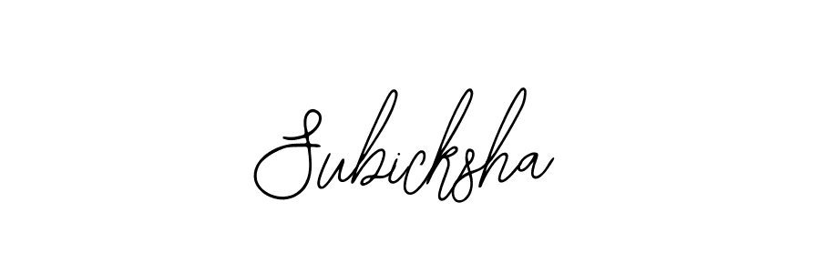 How to Draw Subicksha signature style? Bearetta-2O07w is a latest design signature styles for name Subicksha. Subicksha signature style 12 images and pictures png