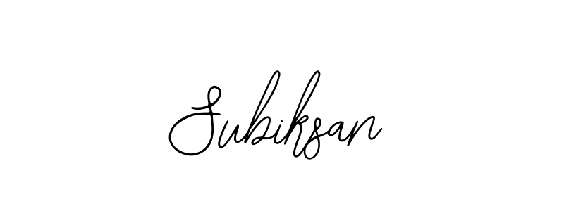 Make a beautiful signature design for name Subiksan. Use this online signature maker to create a handwritten signature for free. Subiksan signature style 12 images and pictures png