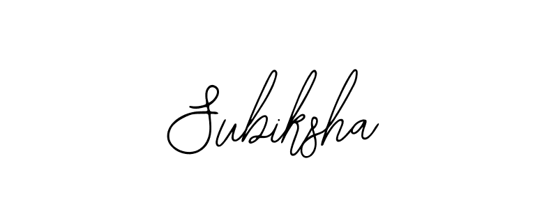 Also You can easily find your signature by using the search form. We will create Subiksha name handwritten signature images for you free of cost using Bearetta-2O07w sign style. Subiksha signature style 12 images and pictures png