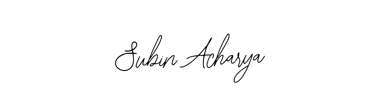 Make a beautiful signature design for name Subin Acharya. Use this online signature maker to create a handwritten signature for free. Subin Acharya signature style 12 images and pictures png