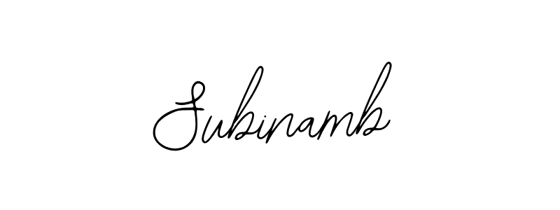 Also we have Subinamb name is the best signature style. Create professional handwritten signature collection using Bearetta-2O07w autograph style. Subinamb signature style 12 images and pictures png