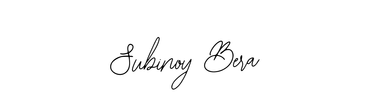 Use a signature maker to create a handwritten signature online. With this signature software, you can design (Bearetta-2O07w) your own signature for name Subinoy Bera. Subinoy Bera signature style 12 images and pictures png