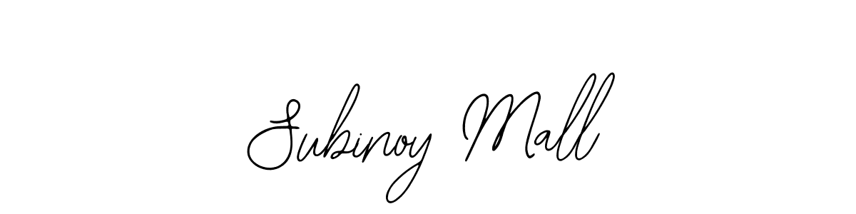 How to make Subinoy Mall signature? Bearetta-2O07w is a professional autograph style. Create handwritten signature for Subinoy Mall name. Subinoy Mall signature style 12 images and pictures png