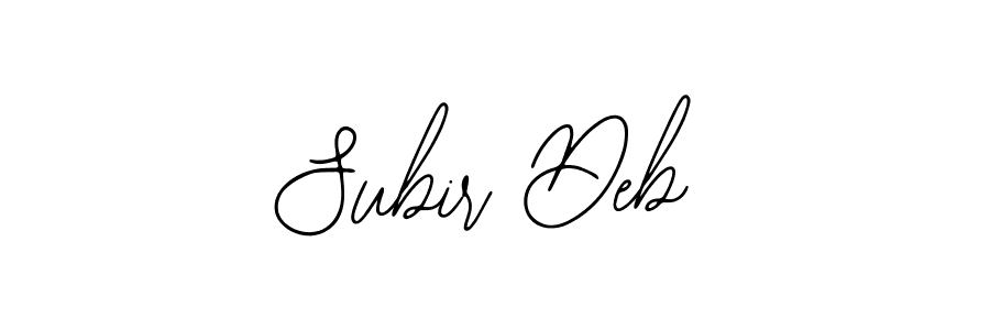 Design your own signature with our free online signature maker. With this signature software, you can create a handwritten (Bearetta-2O07w) signature for name Subir Deb. Subir Deb signature style 12 images and pictures png