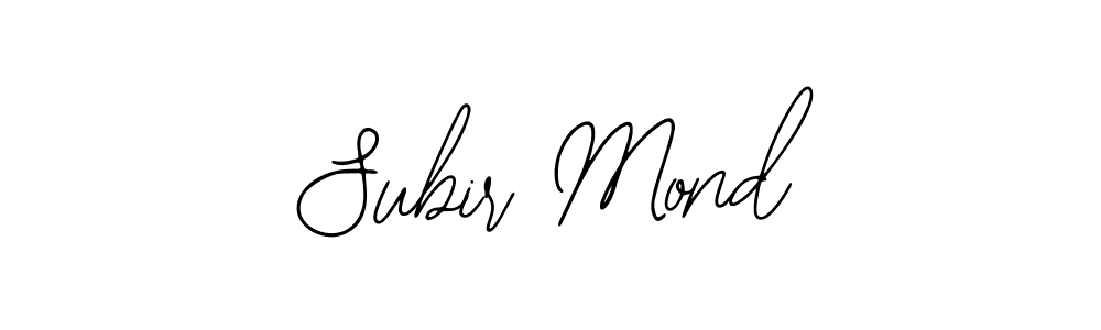 Design your own signature with our free online signature maker. With this signature software, you can create a handwritten (Bearetta-2O07w) signature for name Subir Mond. Subir Mond signature style 12 images and pictures png
