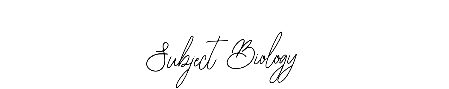 The best way (Bearetta-2O07w) to make a short signature is to pick only two or three words in your name. The name Subject Biology include a total of six letters. For converting this name. Subject Biology signature style 12 images and pictures png