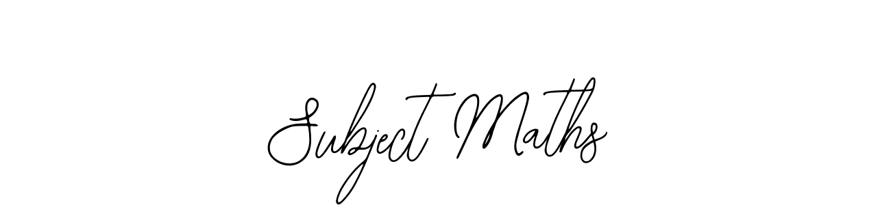 Create a beautiful signature design for name Subject Maths. With this signature (Bearetta-2O07w) fonts, you can make a handwritten signature for free. Subject Maths signature style 12 images and pictures png