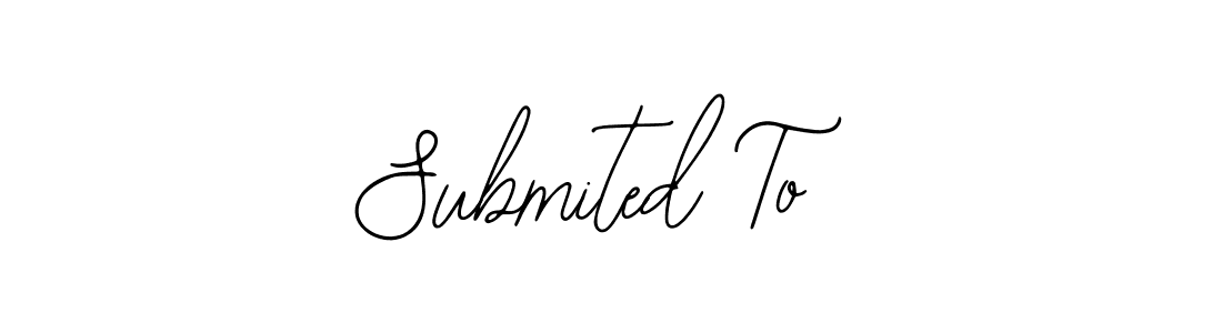 Use a signature maker to create a handwritten signature online. With this signature software, you can design (Bearetta-2O07w) your own signature for name Submited To. Submited To signature style 12 images and pictures png