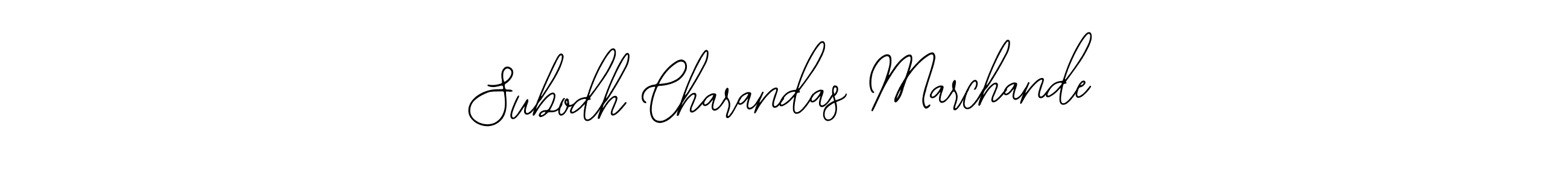 Design your own signature with our free online signature maker. With this signature software, you can create a handwritten (Bearetta-2O07w) signature for name Subodh Charandas Marchande. Subodh Charandas Marchande signature style 12 images and pictures png