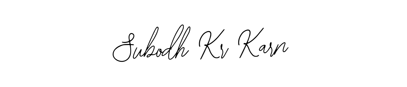 Use a signature maker to create a handwritten signature online. With this signature software, you can design (Bearetta-2O07w) your own signature for name Subodh Kr Karn. Subodh Kr Karn signature style 12 images and pictures png