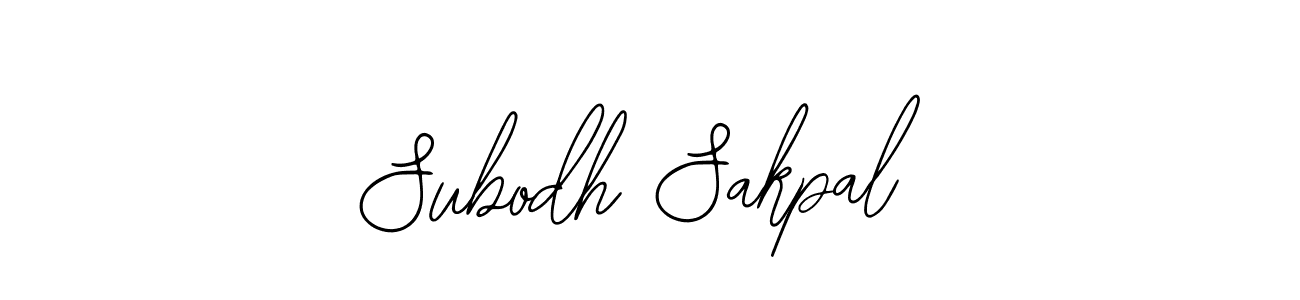 Also we have Subodh Sakpal name is the best signature style. Create professional handwritten signature collection using Bearetta-2O07w autograph style. Subodh Sakpal signature style 12 images and pictures png