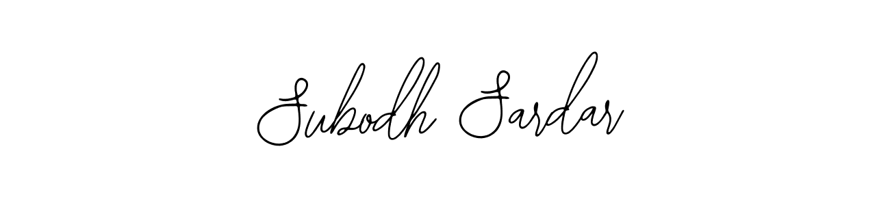 Make a beautiful signature design for name Subodh Sardar. With this signature (Bearetta-2O07w) style, you can create a handwritten signature for free. Subodh Sardar signature style 12 images and pictures png