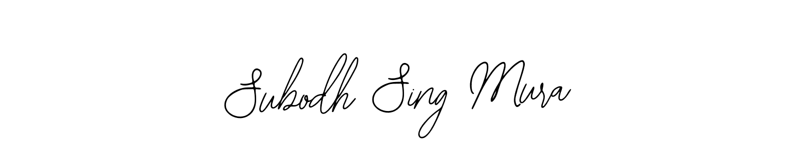 Bearetta-2O07w is a professional signature style that is perfect for those who want to add a touch of class to their signature. It is also a great choice for those who want to make their signature more unique. Get Subodh Sing Mura name to fancy signature for free. Subodh Sing Mura signature style 12 images and pictures png
