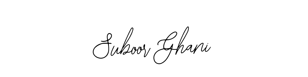 Also You can easily find your signature by using the search form. We will create Suboor Ghani name handwritten signature images for you free of cost using Bearetta-2O07w sign style. Suboor Ghani signature style 12 images and pictures png