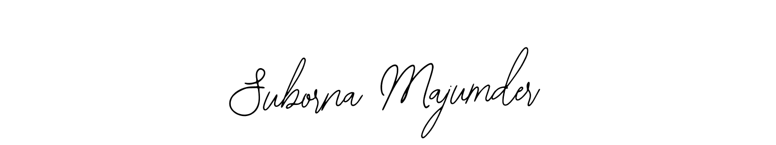Make a beautiful signature design for name Suborna Majumder. With this signature (Bearetta-2O07w) style, you can create a handwritten signature for free. Suborna Majumder signature style 12 images and pictures png