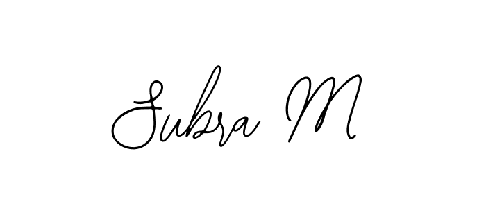 Make a beautiful signature design for name Subra M. Use this online signature maker to create a handwritten signature for free. Subra M signature style 12 images and pictures png